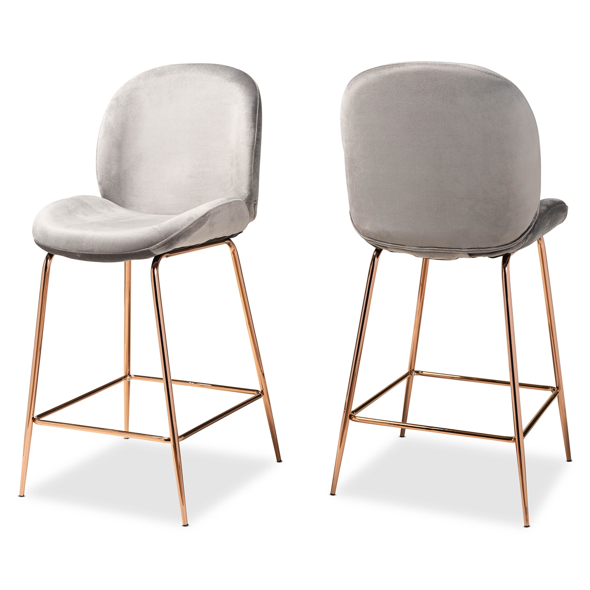 Rose gold and grey deals bar stools